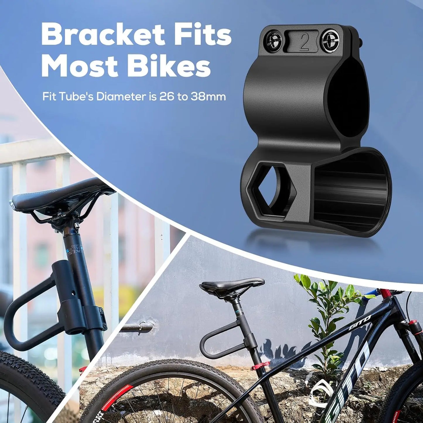 Heavy Duty Bike Lock With 5ft Cable Hardened Steel U Lock