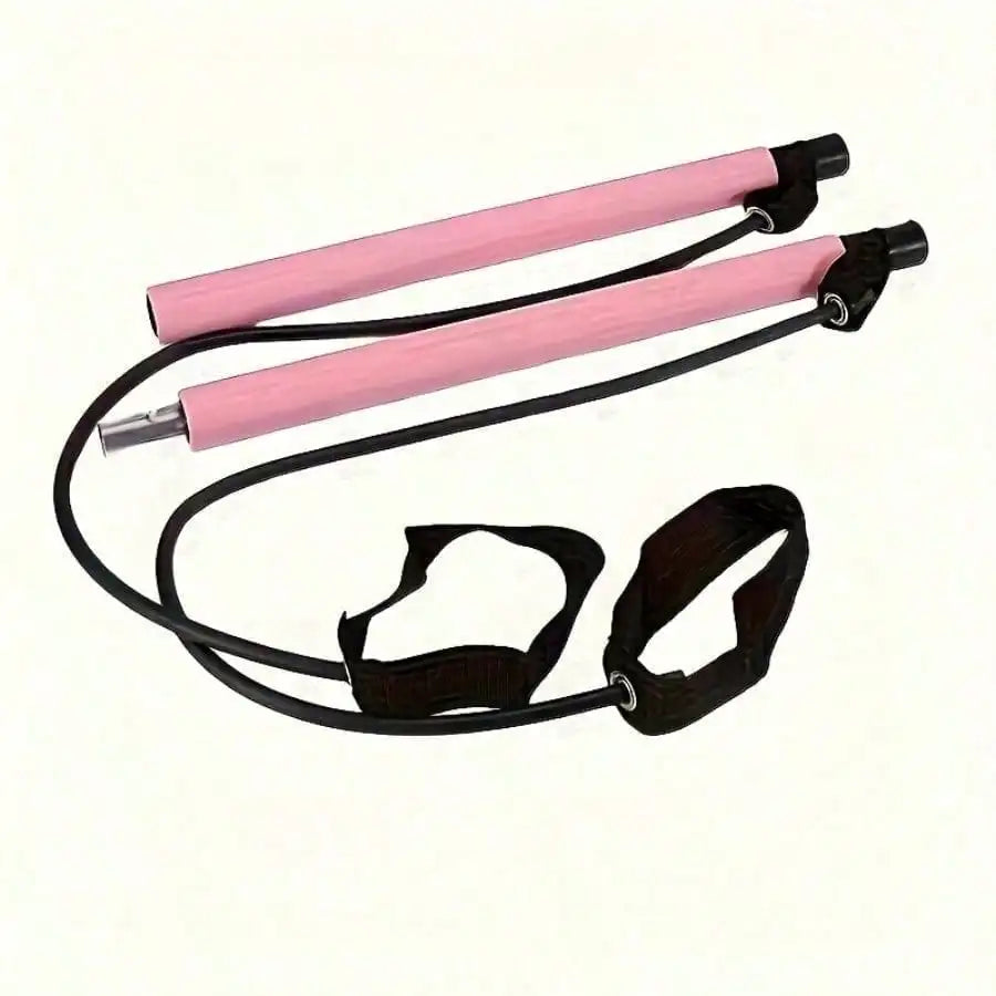 Pilates Bar Accessories With Colorful Resistance Bands For Home Gyms