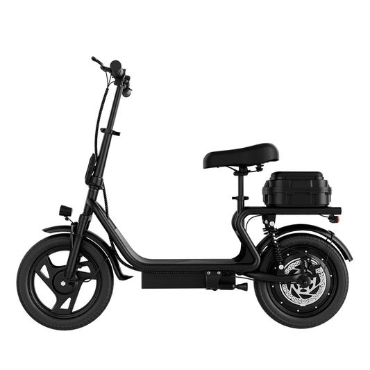 Folding Electric Scooter 500W 48V Battery With Seats Max Range