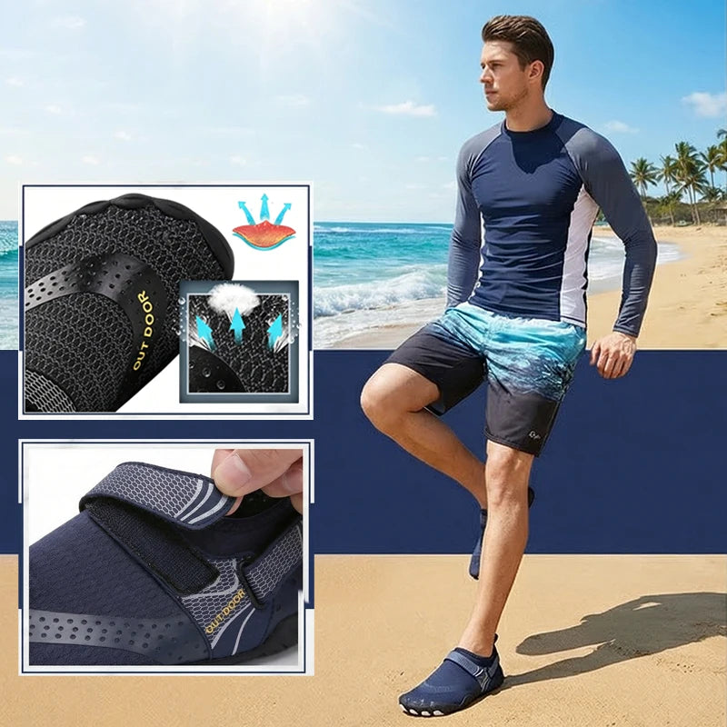 Men Water Shoes Quick Dry Non Slip Five Finger Sneakers