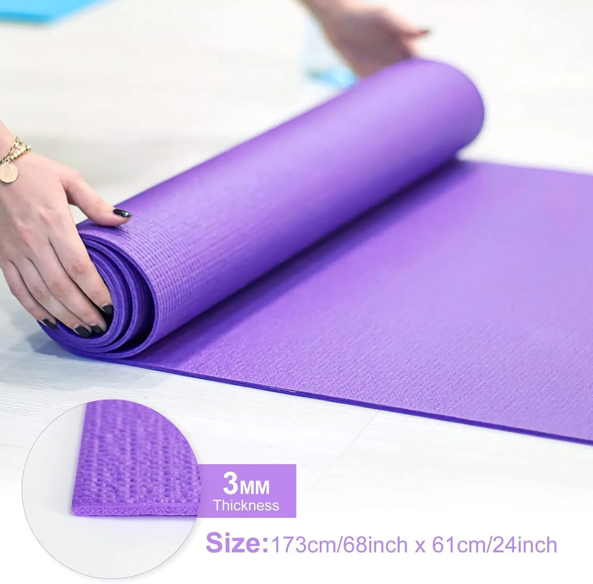 Premium Non Slip Yoga Mat For Exercise And Pilates Stretching