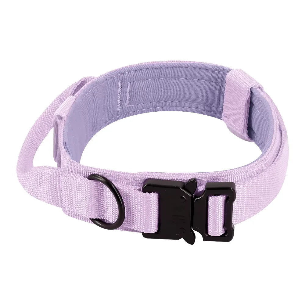 Nylon Dog Training Collar With Leash Set And Control Handle