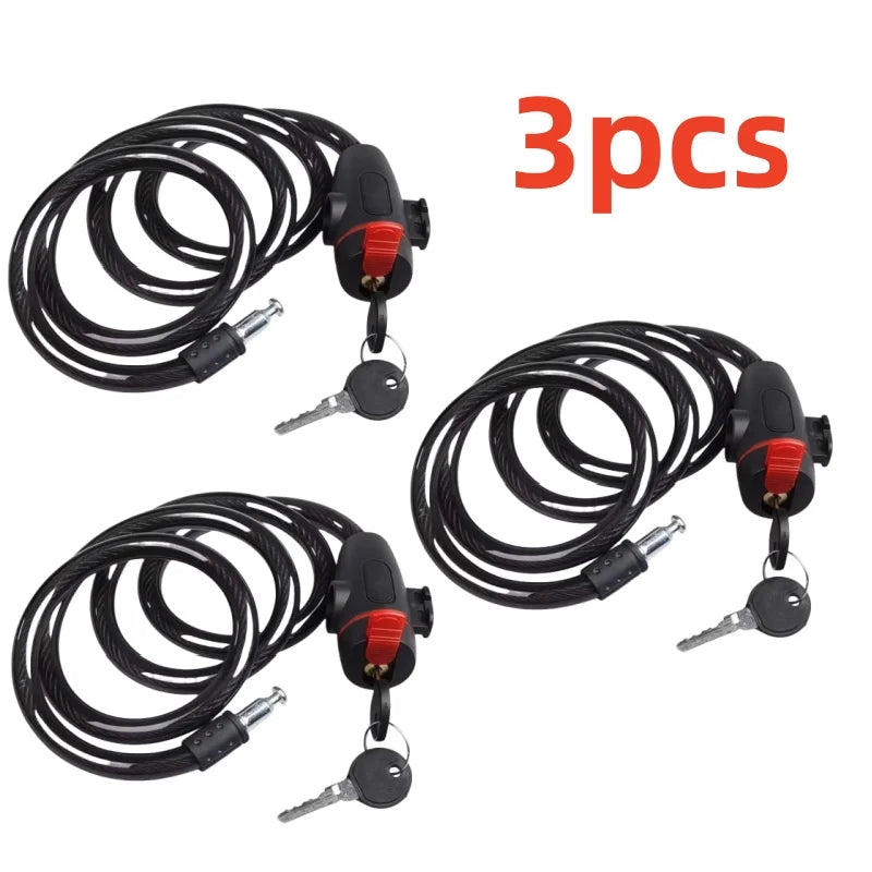 Heavy Duty Motorcycle Chain Lock Anti Theft With Two Keys