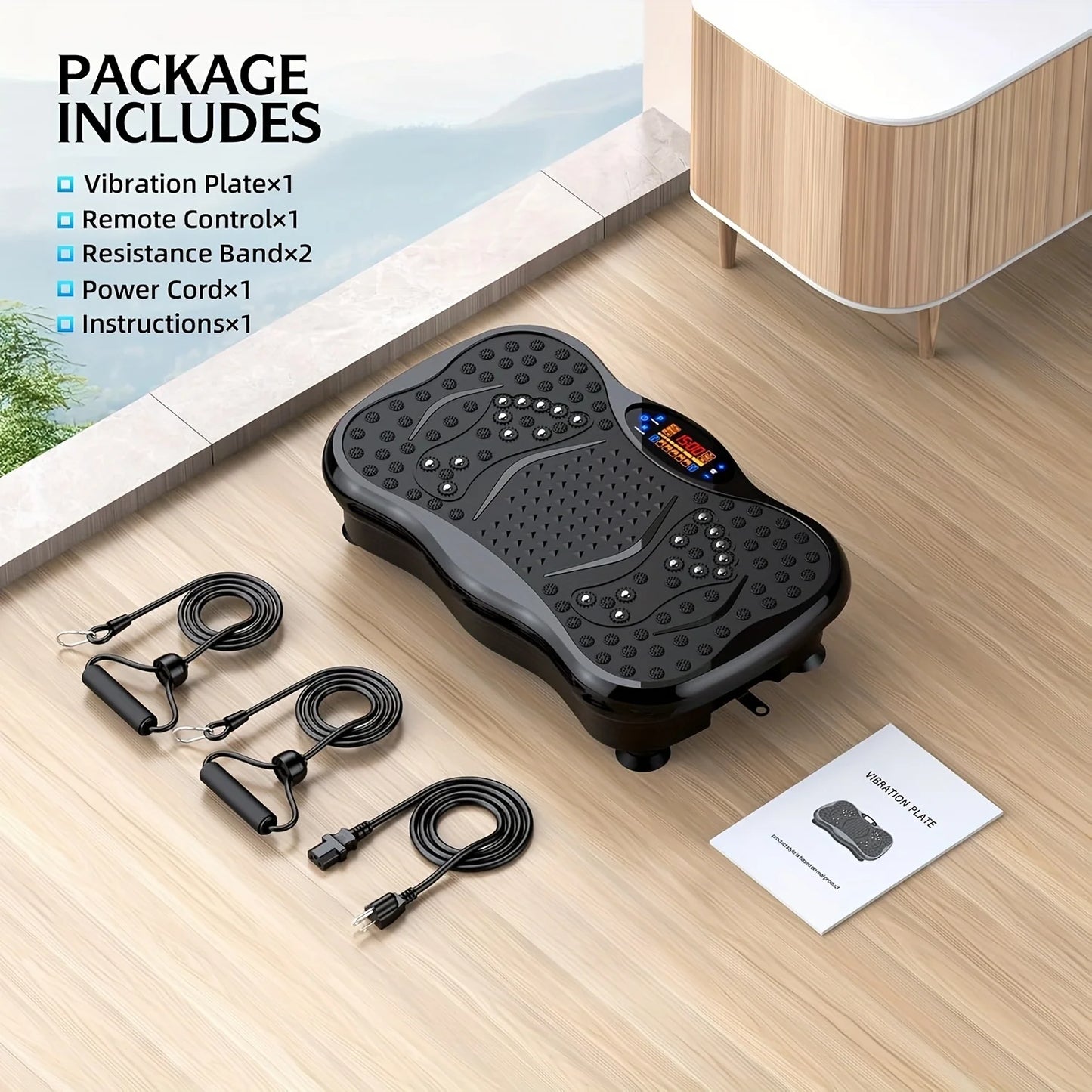 ATMDOG Magnetic Vibration Plate Exercise Machine 200 Speeds 330lb Capacity