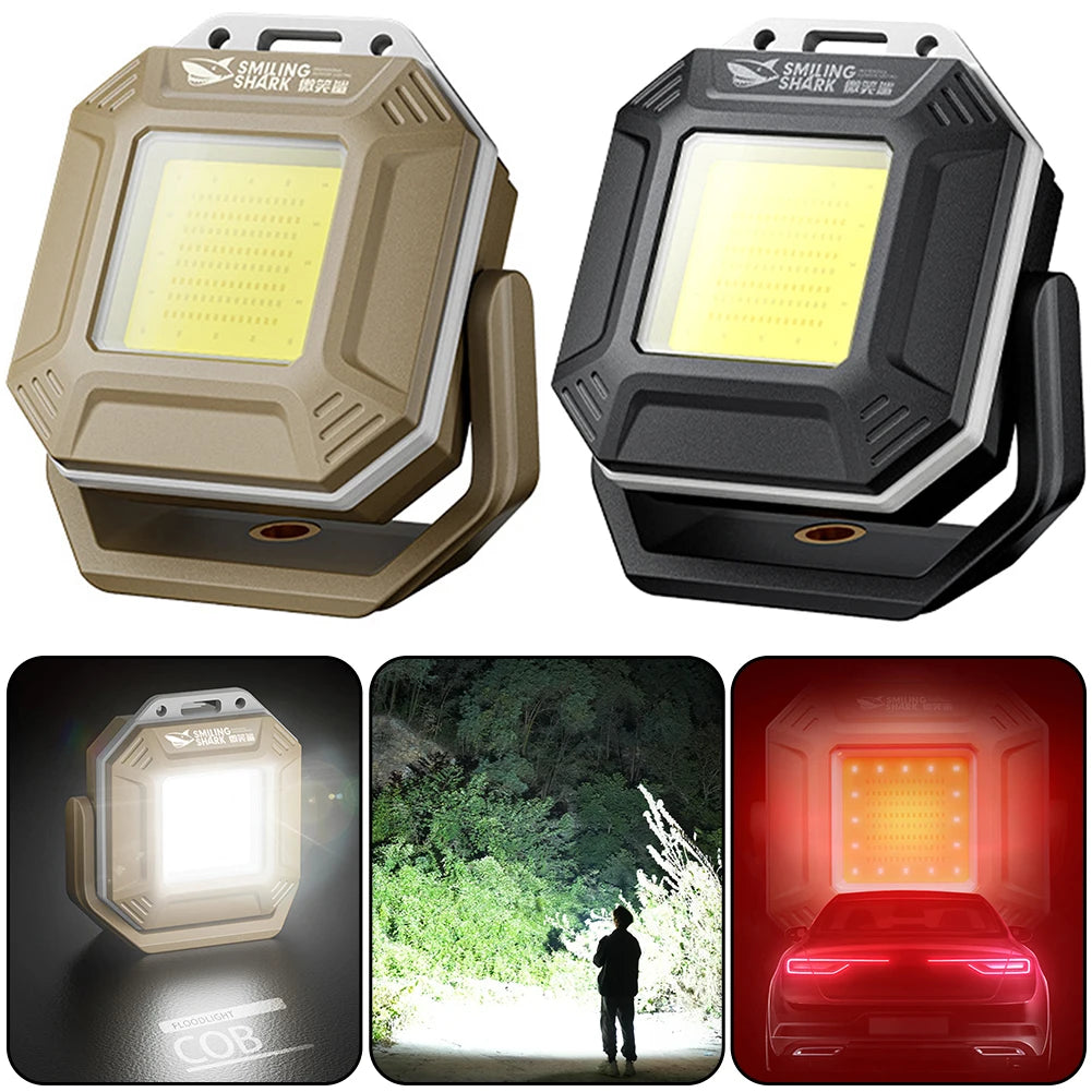 Waterproof COB LED Flashlight With Magnetic Base For Repair Tasks