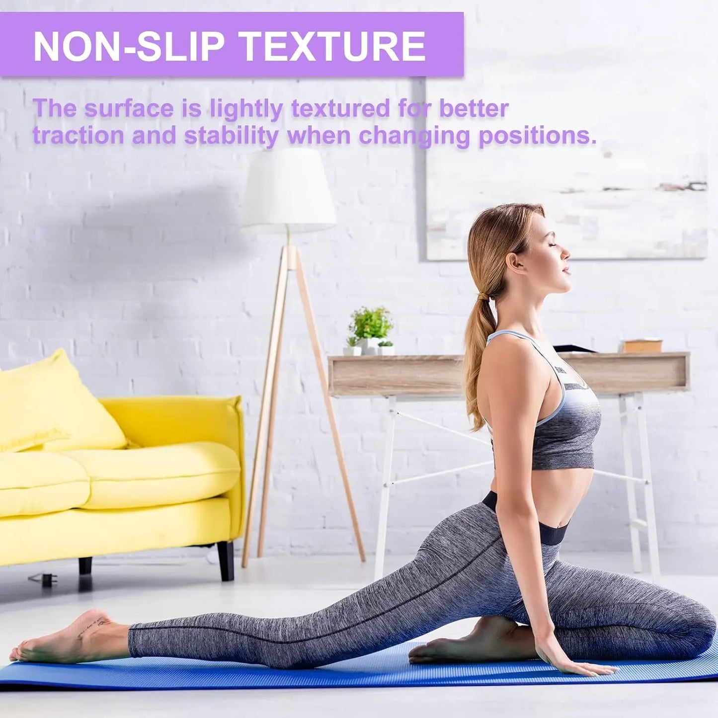 Premium Non Slip Yoga Mat For Exercise And Pilates Stretching