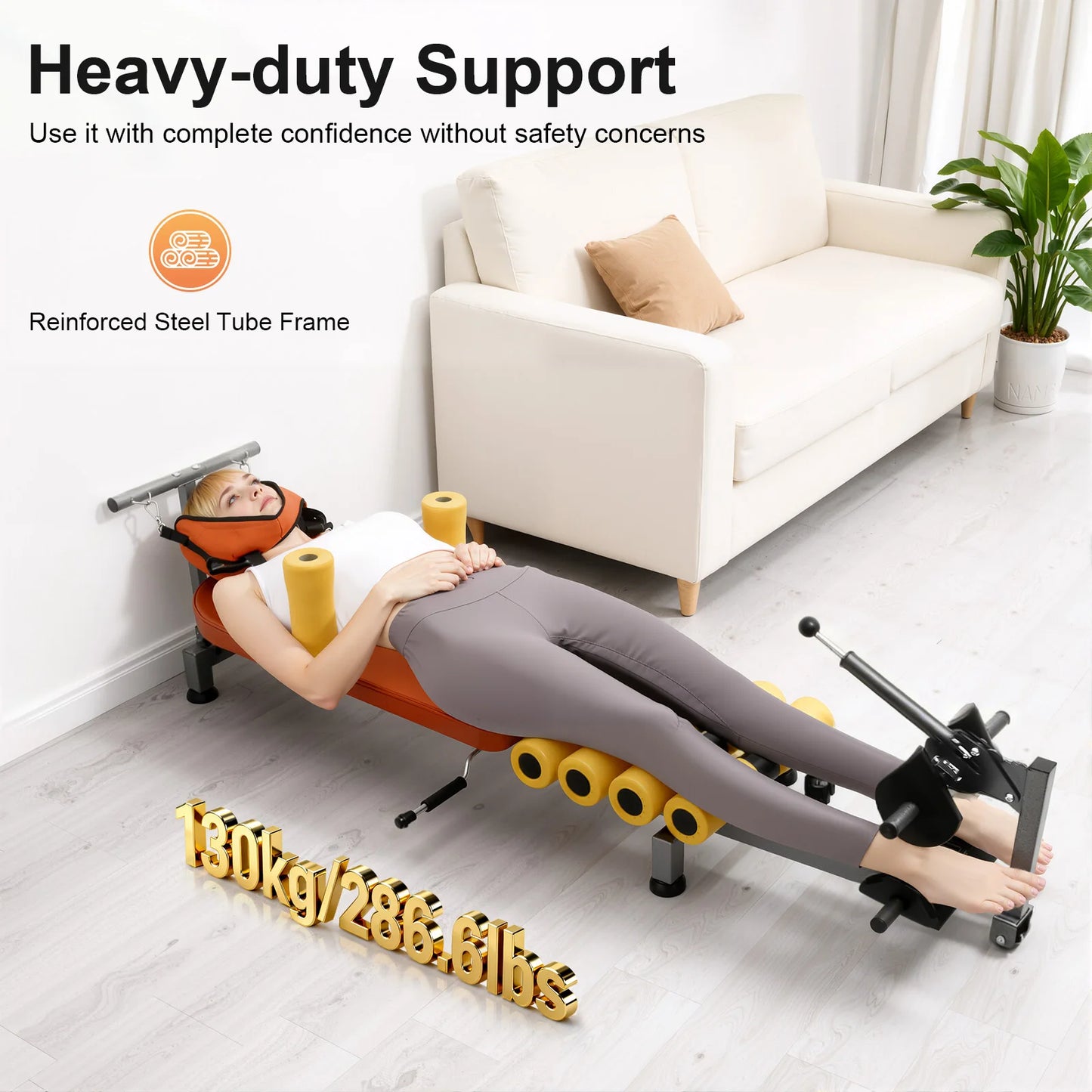 Adjustable Back Stretch Bench Neck Stretcher Table For Spinal Decompression