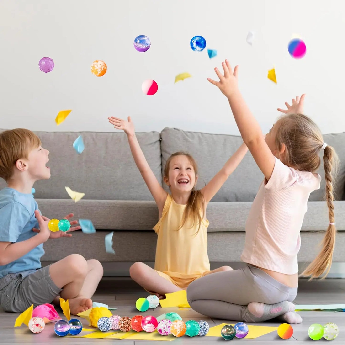 Joyfy Multistyle Bouncy Balls 24 Pieces Assorted Styles