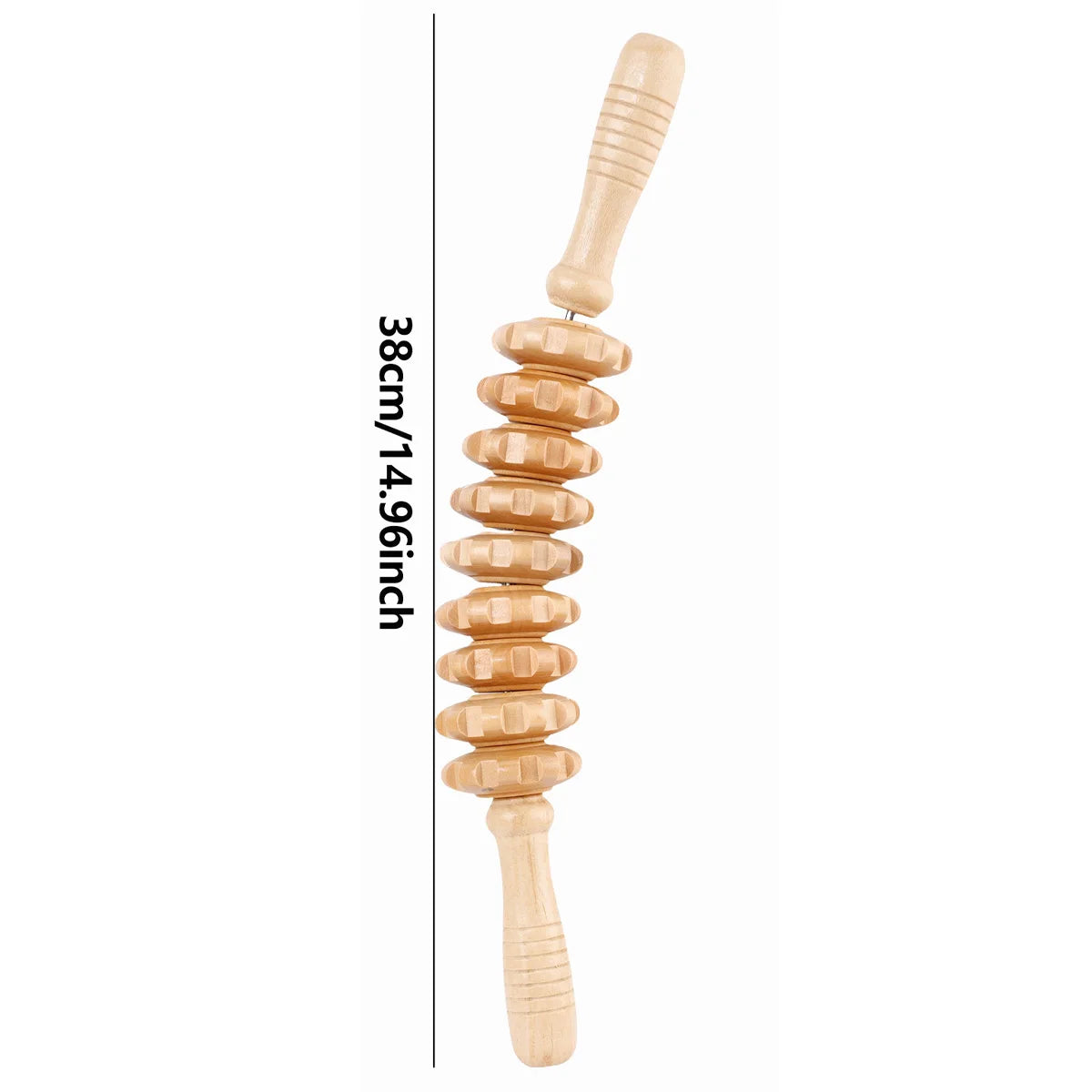 Wooden Therapy Massager Roller Trigger Point Stick For Muscle Relief