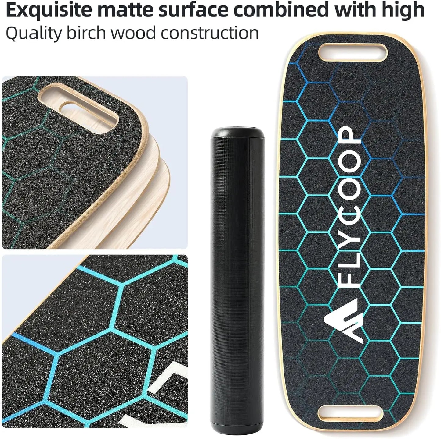 Adjustable Wobble Balance Board With Roller for Stability Training