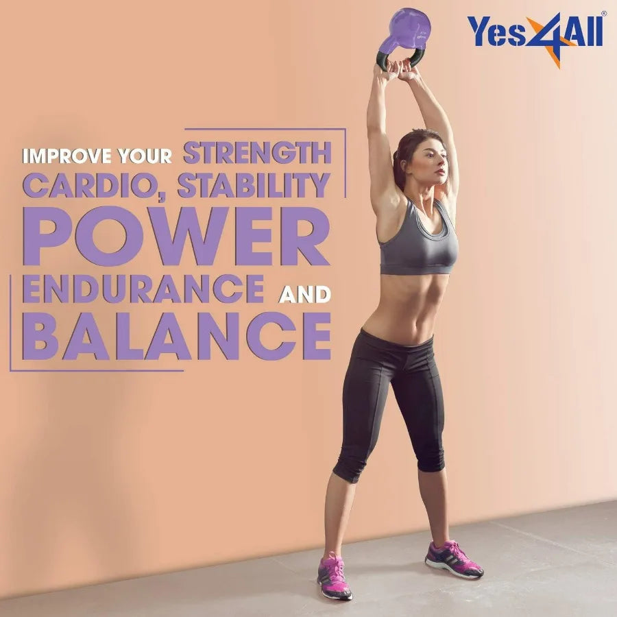 LISM Vinyl Coated Kettlebell For Full Body Workout