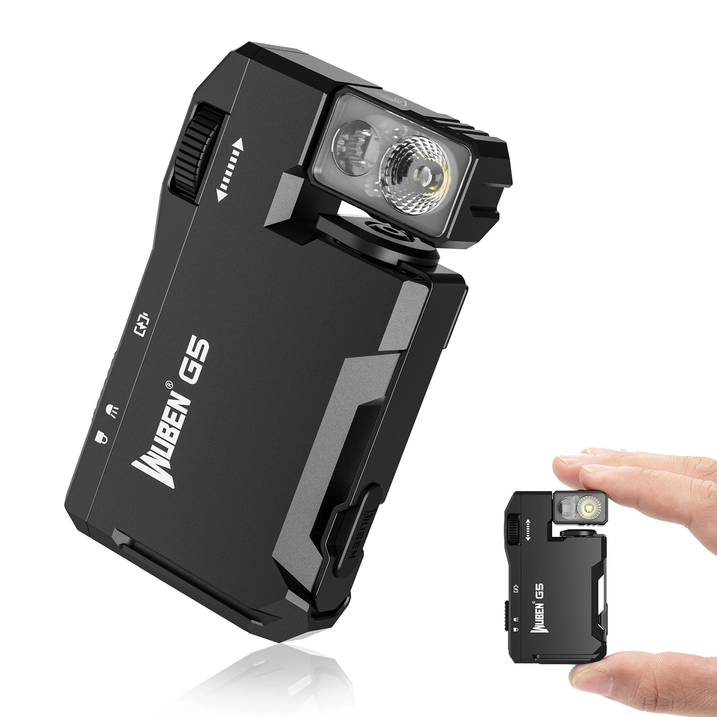 WUBEN G5 RGB Rechargeable EDC Flashlight With Dual Light Sources