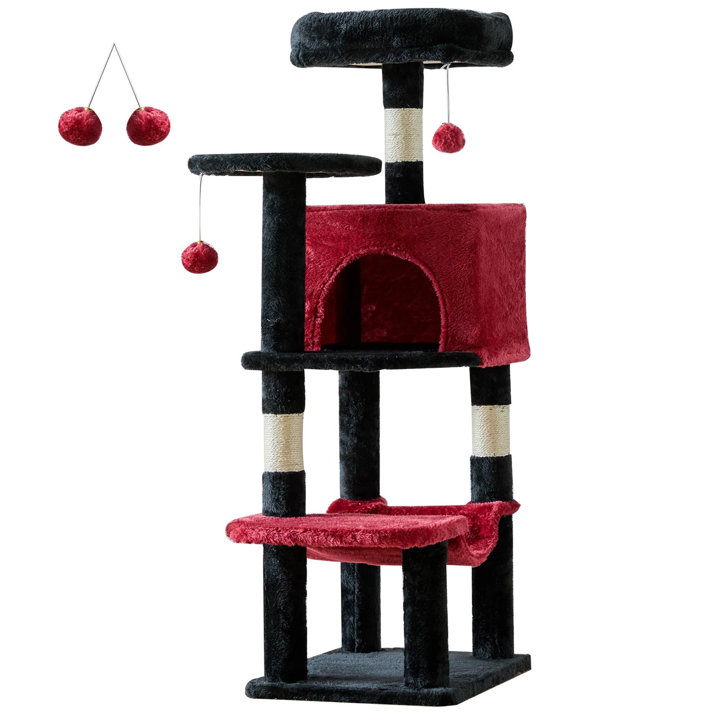 JHK Cat Tree Tower For Indoor Cats With Sisal Posts