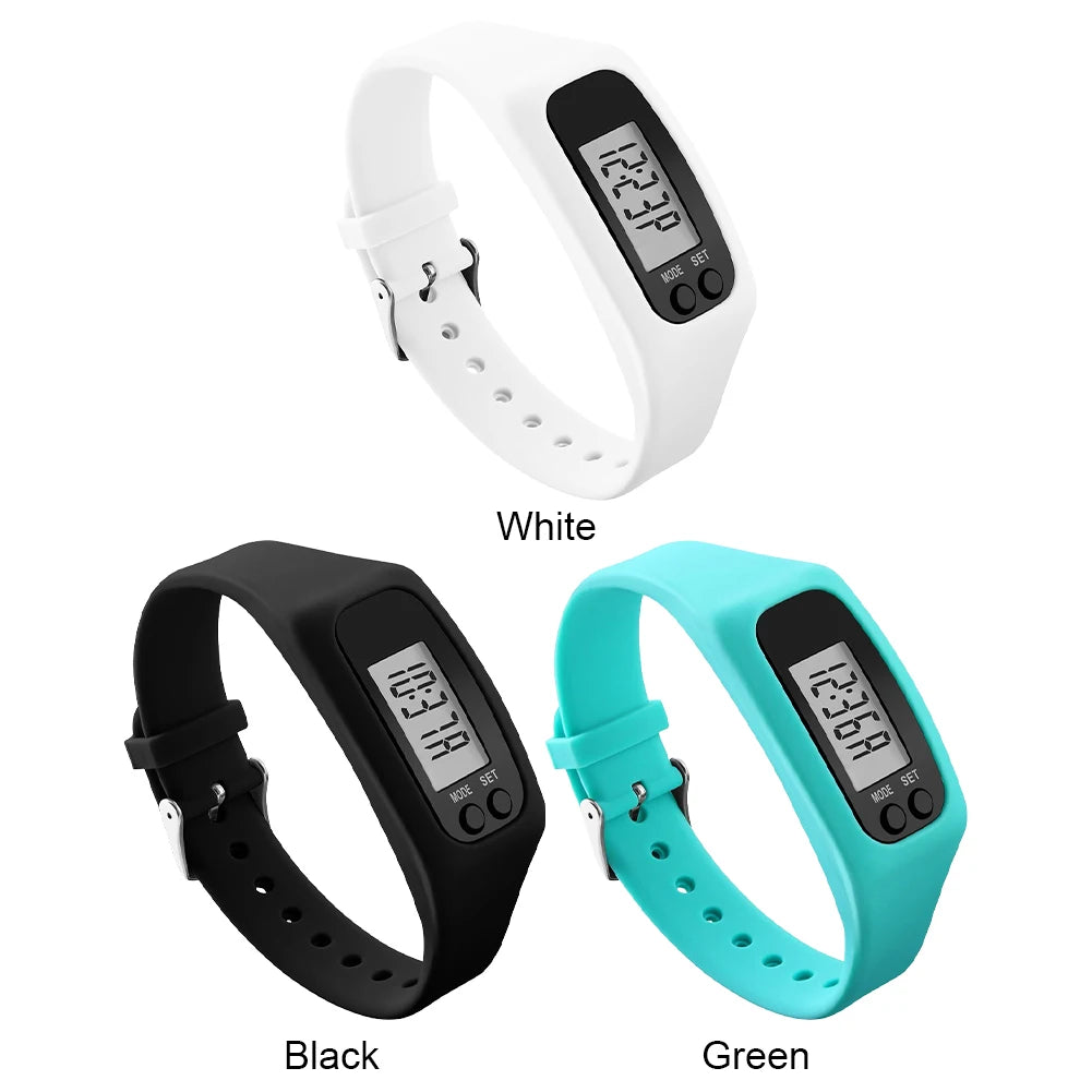 APWIKOGER LED Pedometer Fitness Bracelet With 12 24 Hour Display
