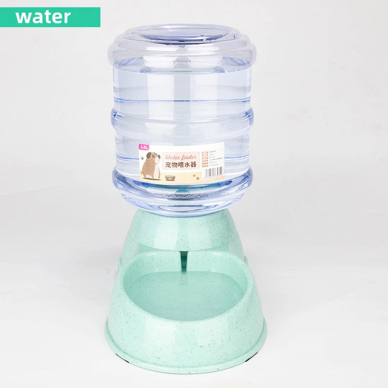 Large Capacity Pet Feeder With Automatic Water Dispenser