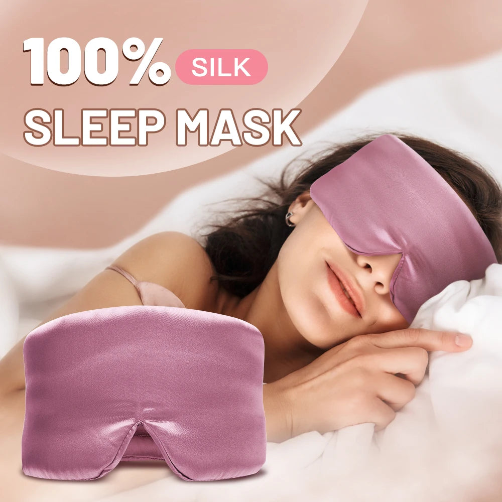 Zoechic 100 Percent Mulberry Silk Sleep Mask With Adjustable Headband