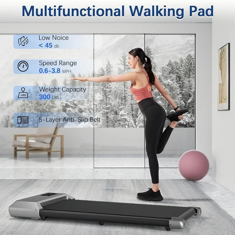 Superun 2.5HP Home Treadmill 2in1 Walking Running Fitness
