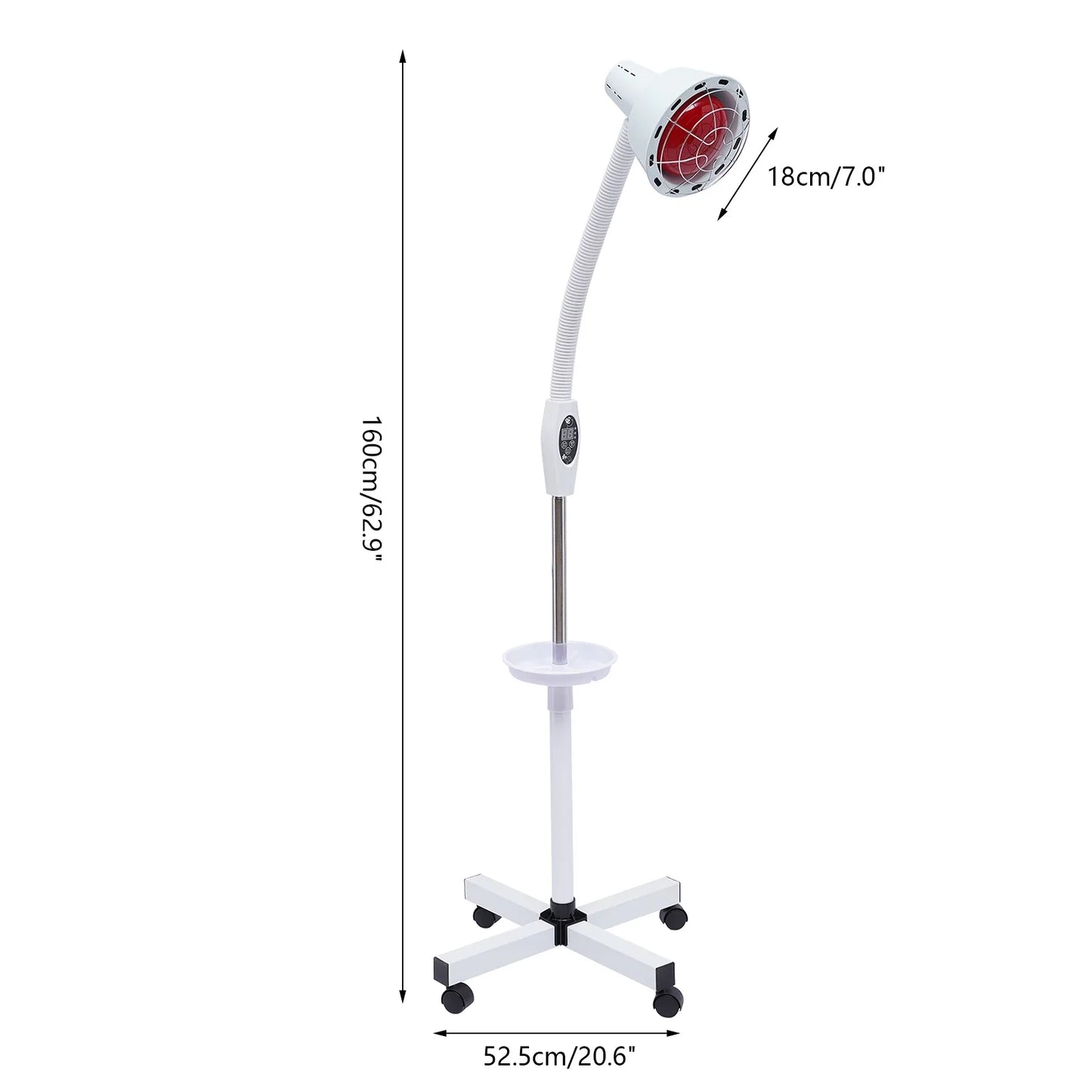 Bymaocar 275W Infrared Heat Lamp Flexible Arm For Joint Relief
