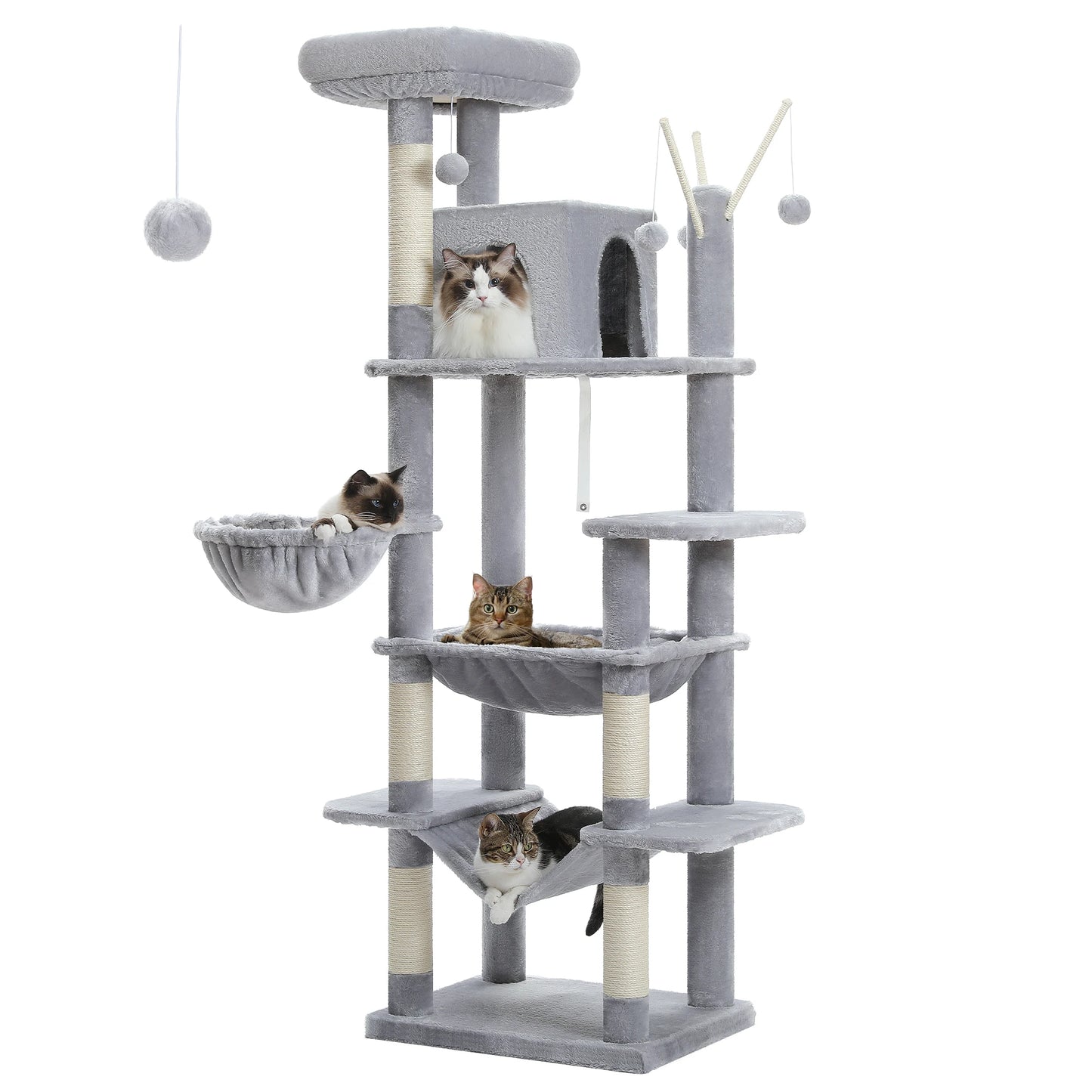 PAWZ Road Five Level Cat Tree Indoor Playground With Scratching Posts