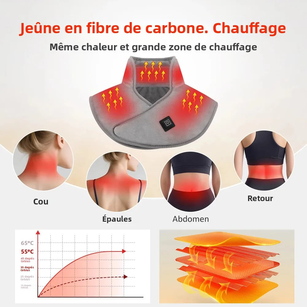 USB Charging Heating Pad for Neck, Shoulder, Back