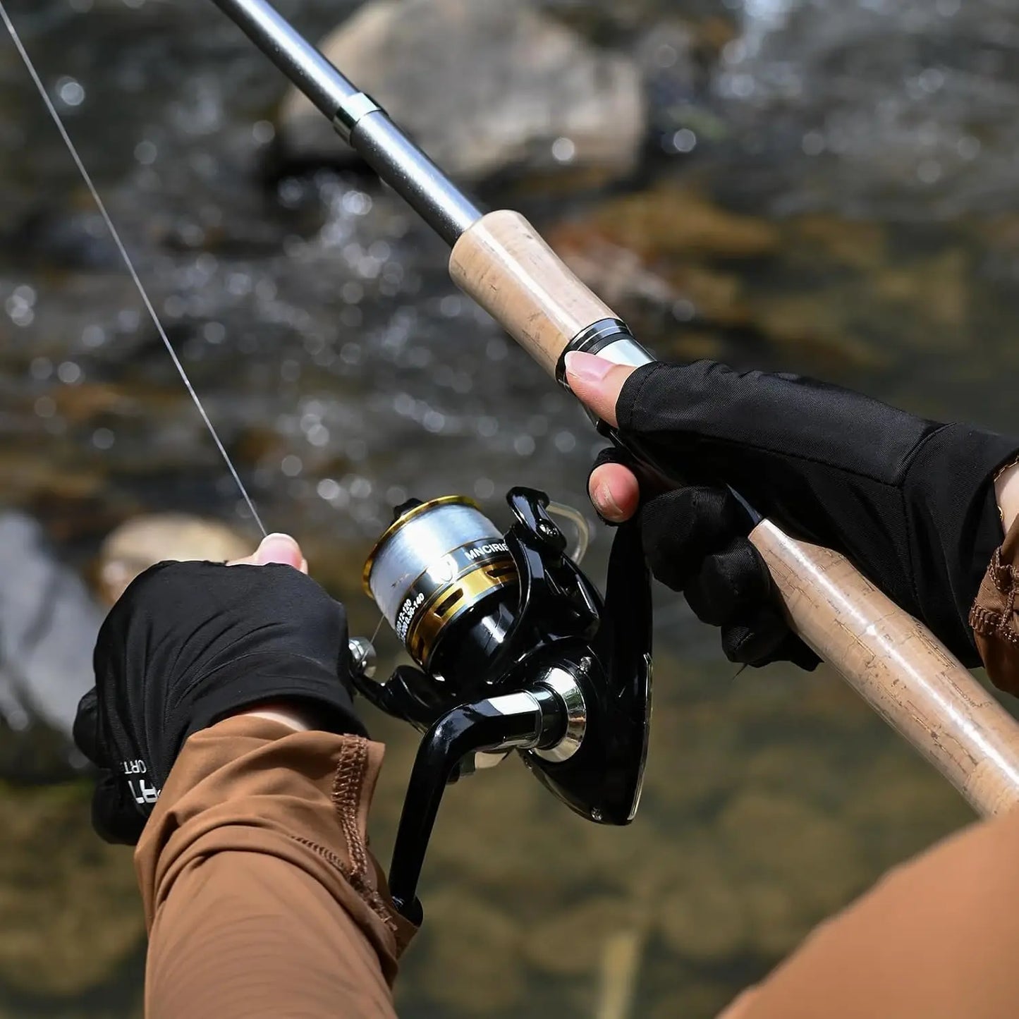 Carbon Fiber Fishing Pole Combo With Spinning Reel And 145 Piece Accessories Kit