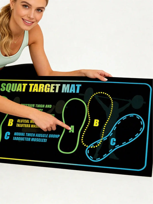 Silicone Non Slip Yoga Mat For Home Workouts And Squat Training
