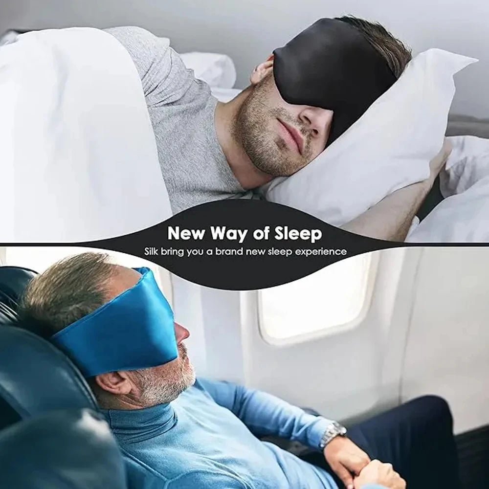 Zoechic 100 Percent Mulberry Silk Sleep Mask With Adjustable Headband