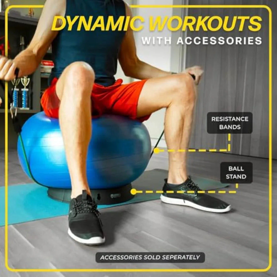 Exercise Ball For Balance Training Rubber Fitness Ball Home Gym