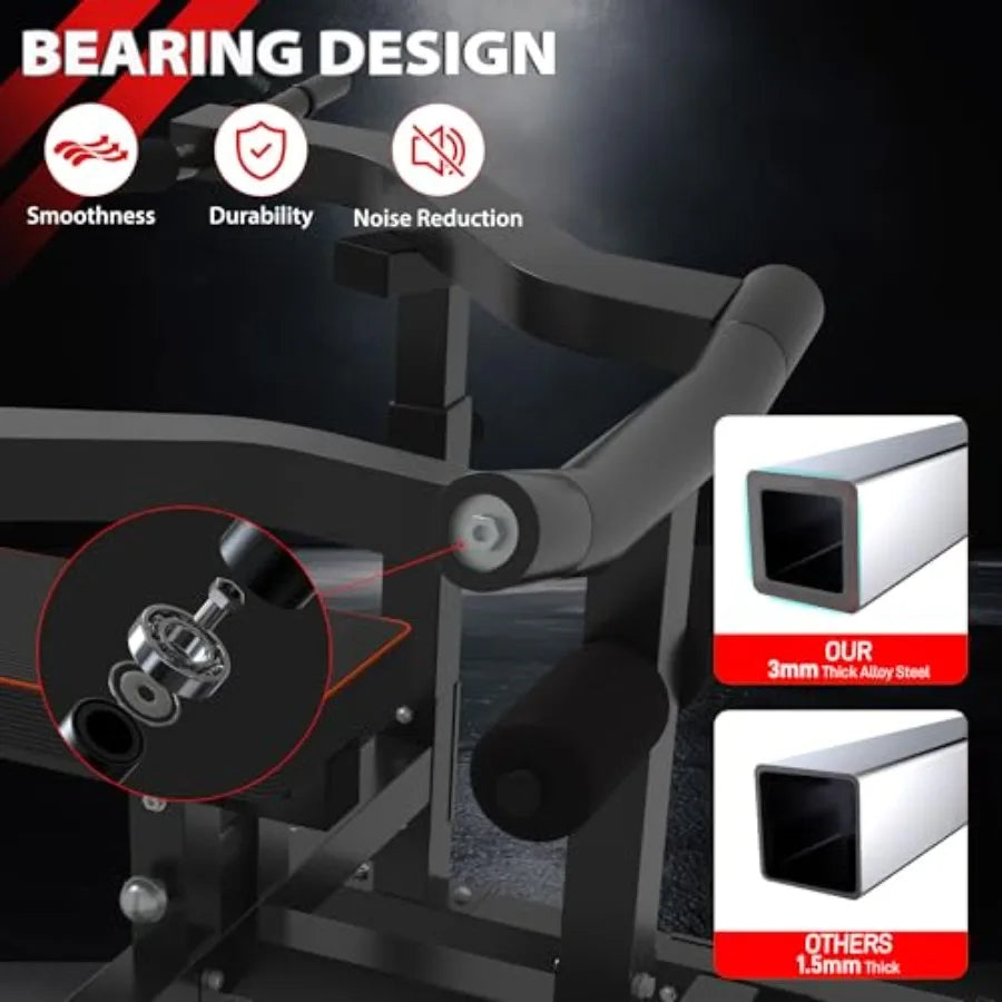 Adjustable Chest Press Bench With Independent Converging Arms