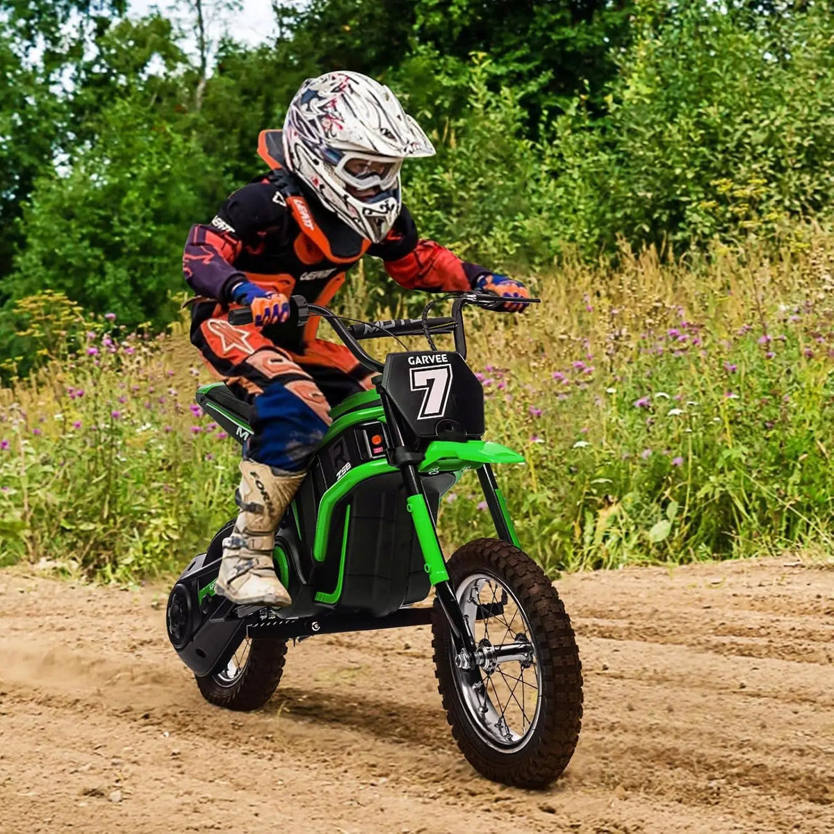 Kids Electric Dirt Bike Ride On Motorcycle With Shock Suspension