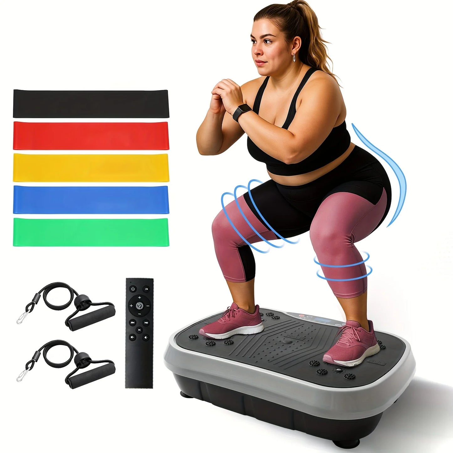 ATMDOG Magnetic Vibration Plate Exercise Machine 200 Speeds 330lb Capacity