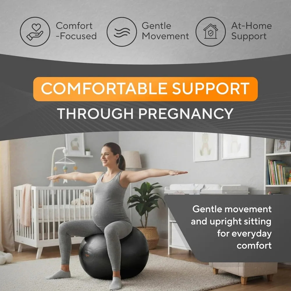Yoga Pilates Stability Ball For Core Balance With Pump