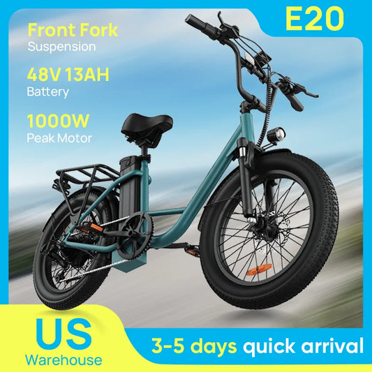URLIFE 1000W E20 Electric Bike with Removable Battery