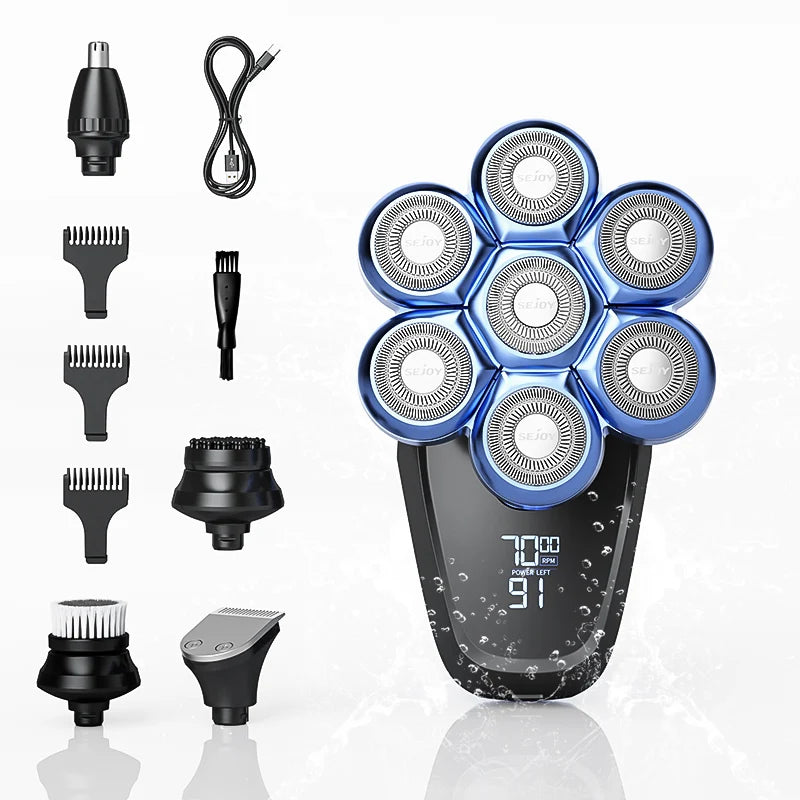 Sejoy 6-In-1 Electric Razor For Men With Nose Hair Trimmer