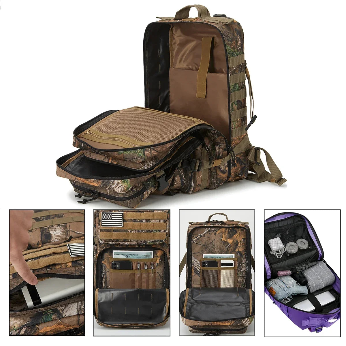 ReFire Gear Outdoor Tactical Backpack For Hunting And Hiking
