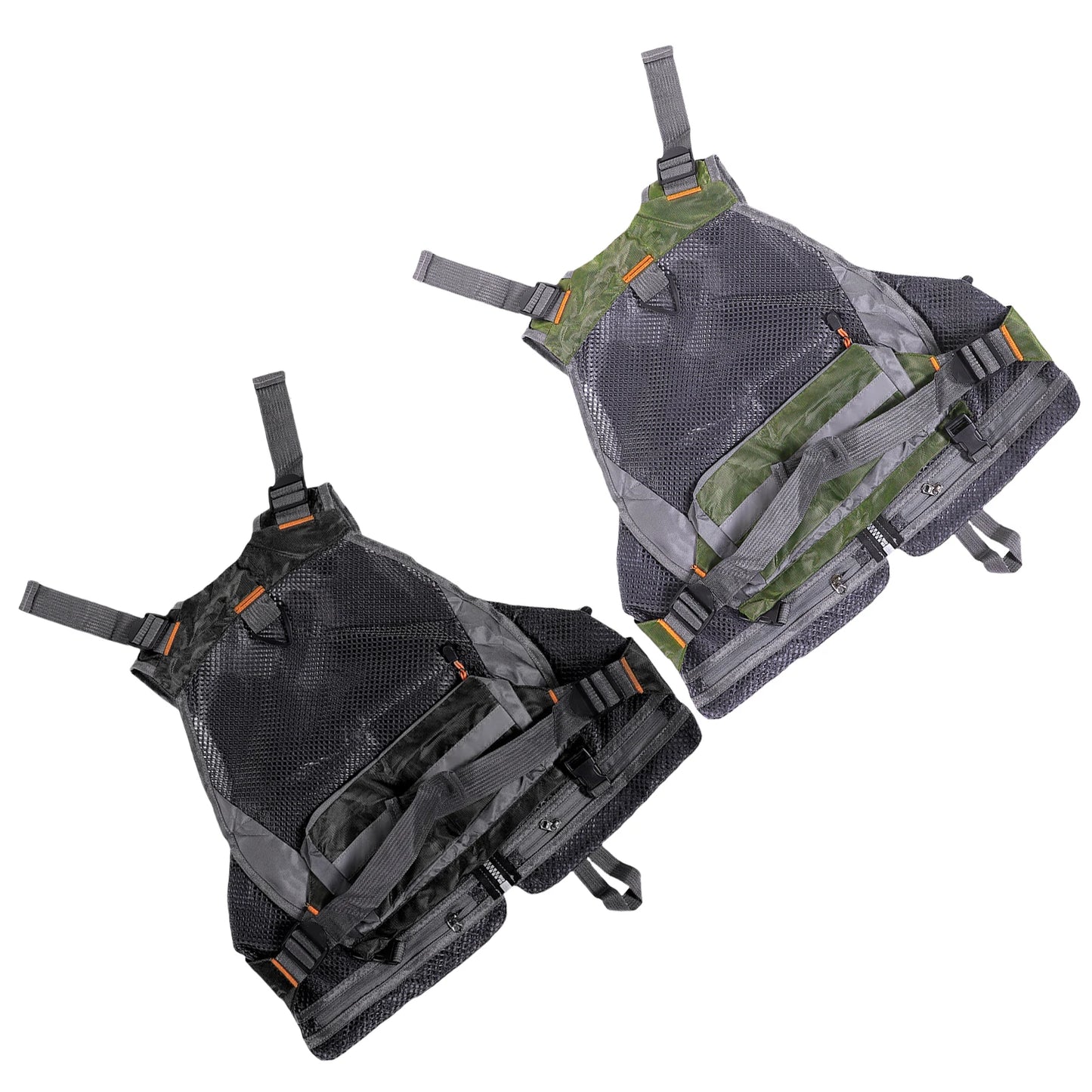 Fishing Vest With Adjustable Straps Quick-Dry Mesh And Multiple Pockets