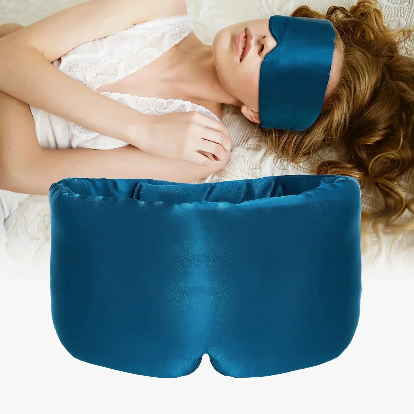 Zoechic 100 Percent Mulberry Silk Sleep Mask With Adjustable Headband