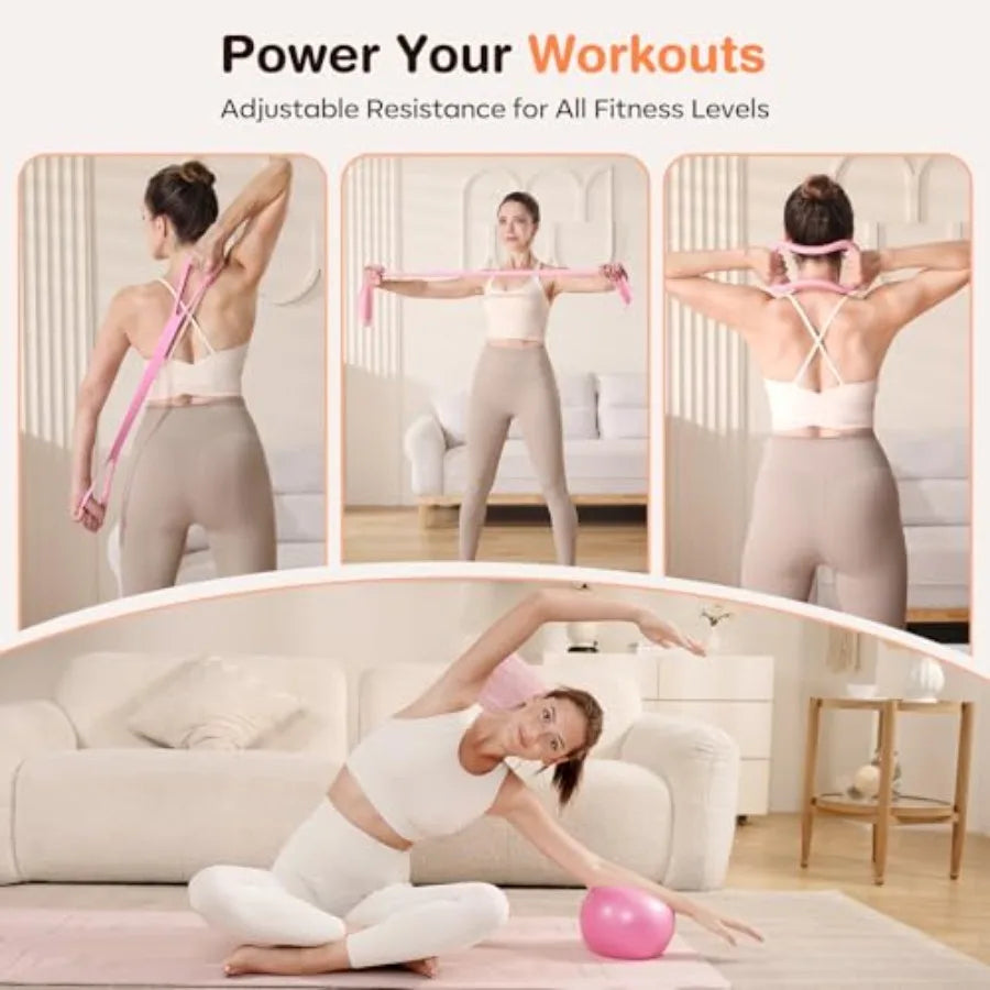 Pilates Kit 7-in-1 Set With Anti-Burst Mini Ball And Bands