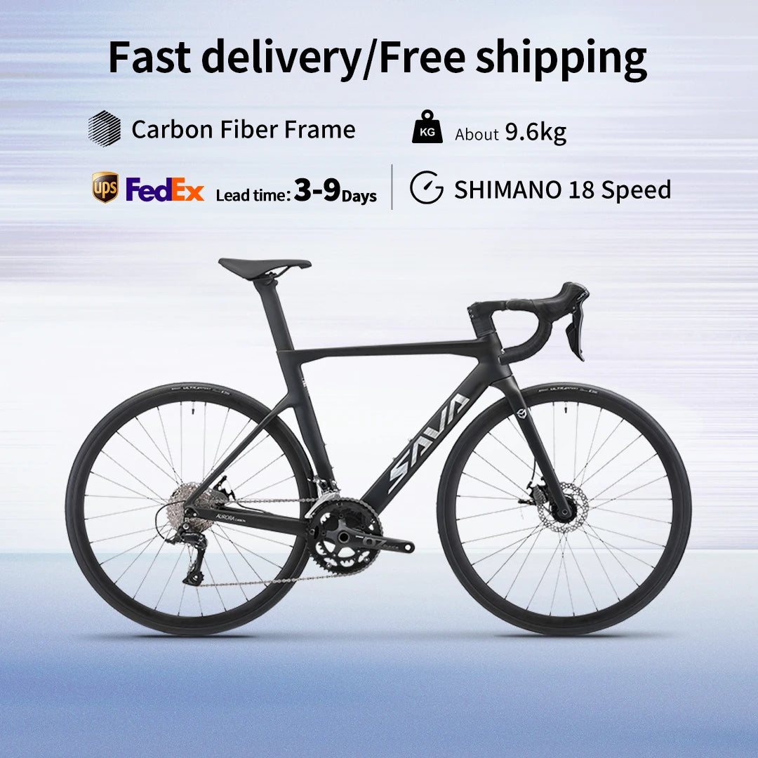 SAVA Carbon Fiber Racing Road Bicycle Integrated Handlebar