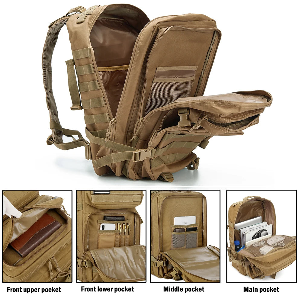 ReFire Gear Tactical Backpack Molle Bag for Outdoor Trekking