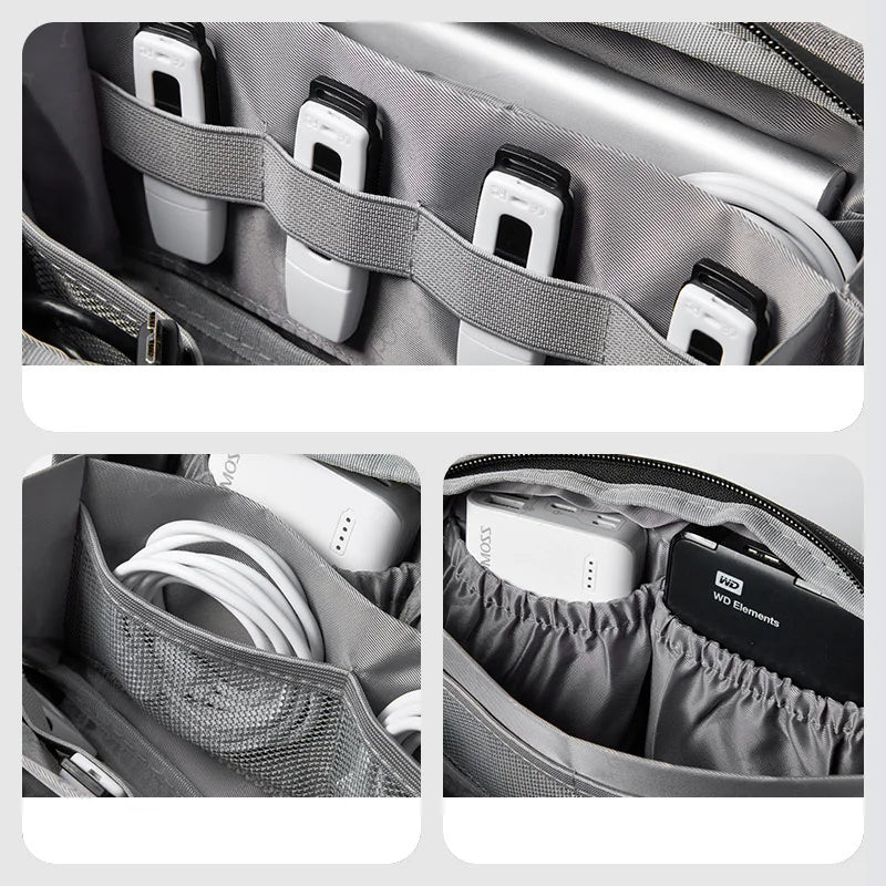 Multifunctional Storage Bag For Electronics Accessories Organizer Travel Pouch