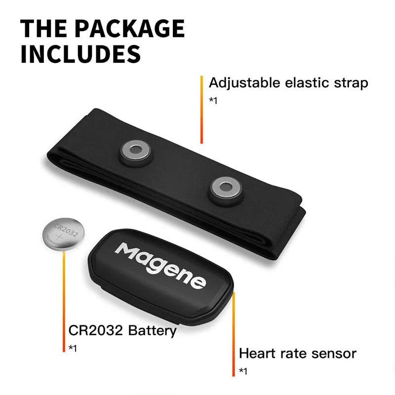 Magene H303 Heart Rate Sensor With Chest Strap Bluetooth ANT