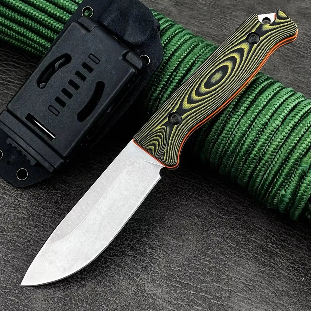 Edieu DIY Supplies Outdoor Pocket Knife Fixed Blade Stainless Steel