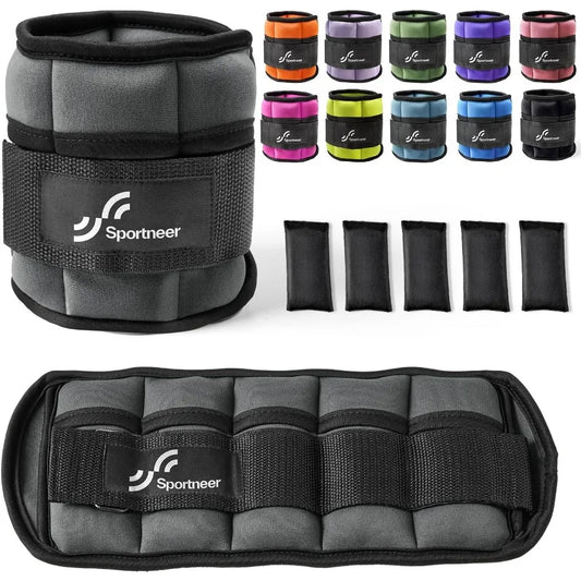 LISM Adjustable Ankle Weights Set for Gym and Walking