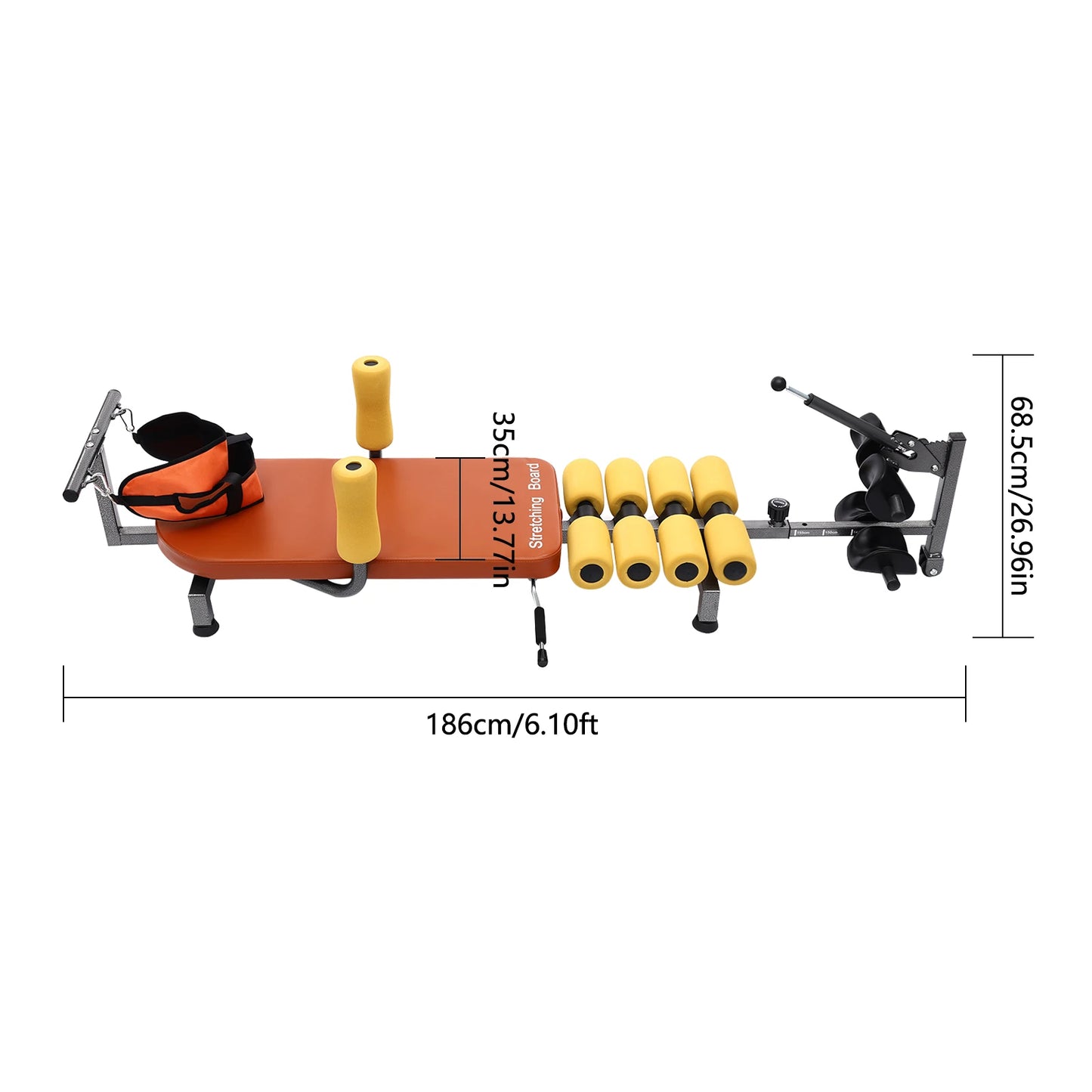 Back Adjustable Training Bench For Neck And Spine Stretching Device Portable