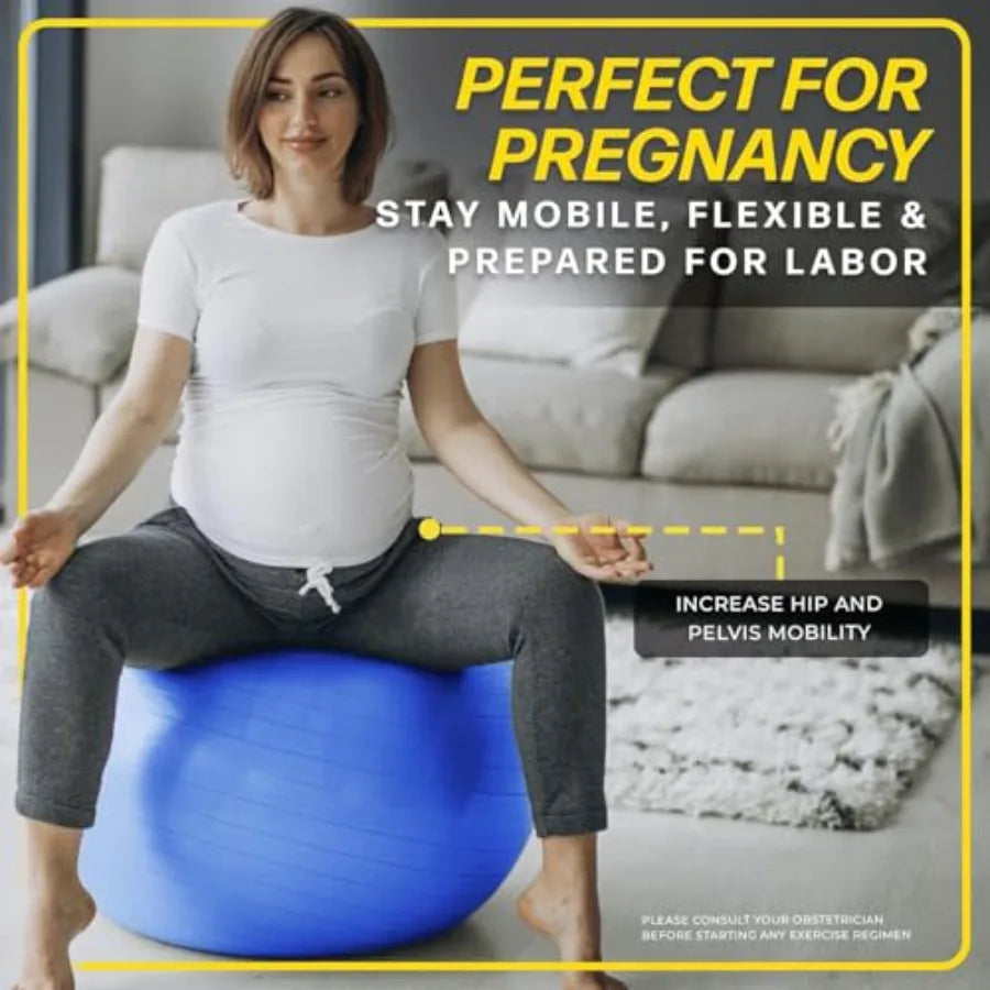 Exercise Ball For Balance Training Rubber Fitness Ball Home Gym