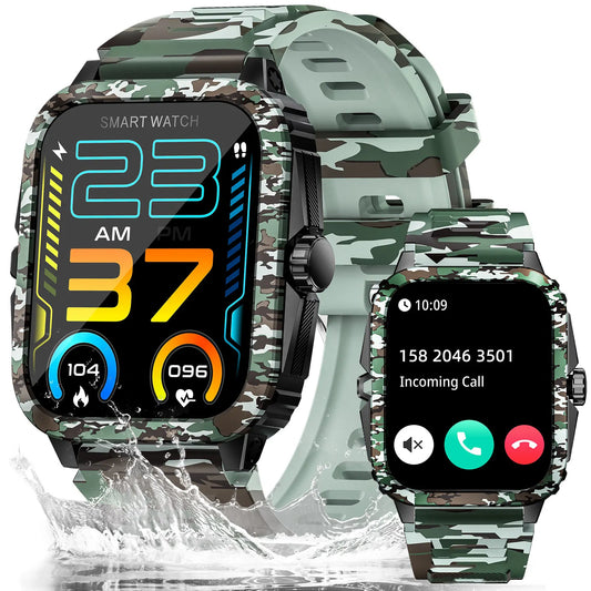 LaNikar KT71 Smart Watch 3ATM Waterproof Fitness Tracker Bluetooth