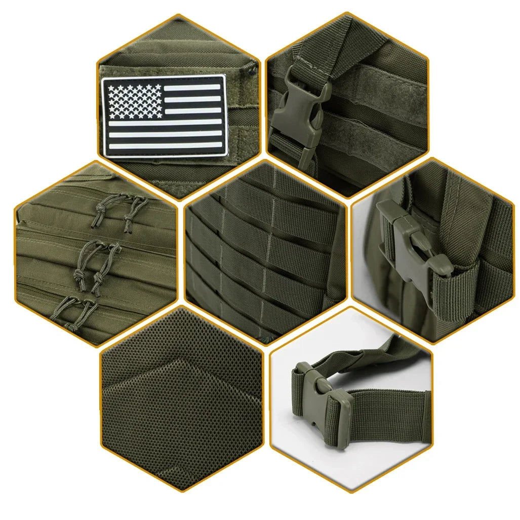 ReFire Gear Tactical Backpack Large Capacity Rucksack For Hiking