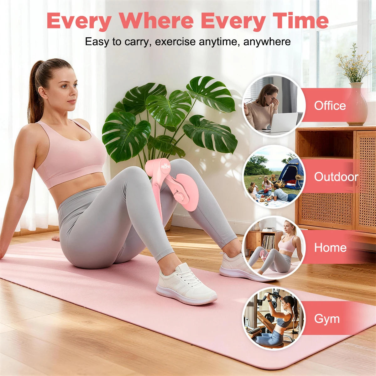 Thigh Master 360 Degree Adjustable Leg Exerciser For Home Gym