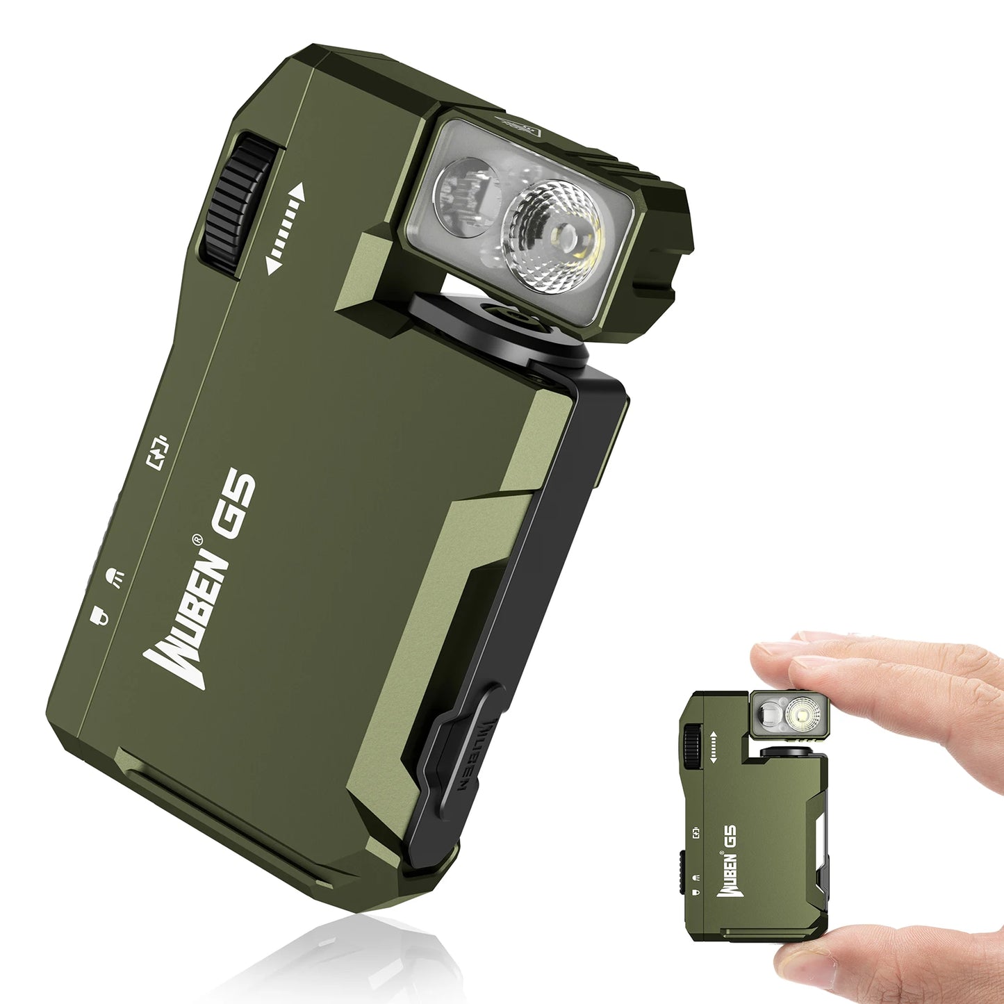 WUBEN G5 RGB Rechargeable EDC Flashlight With Dual Light Sources